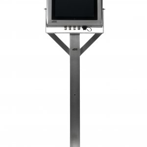 Stainless Steel Touchscreen PC Enclosure on Pedestal